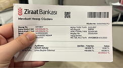 Hızır Ziraat Bankası makbuzu